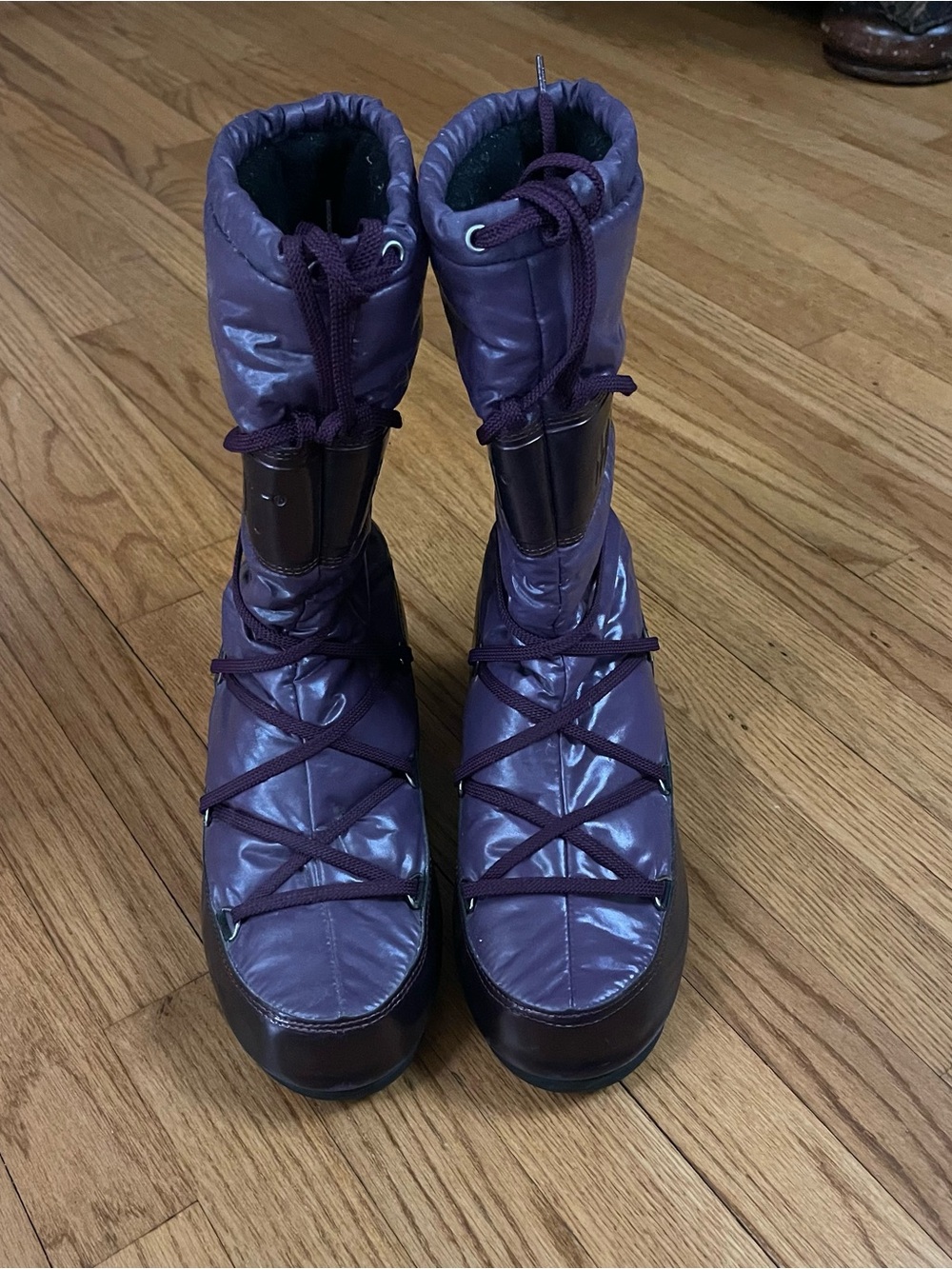 Tecnica “The Original” Glossy Shiny Purple Moon Boots USW8.5/USM6.5